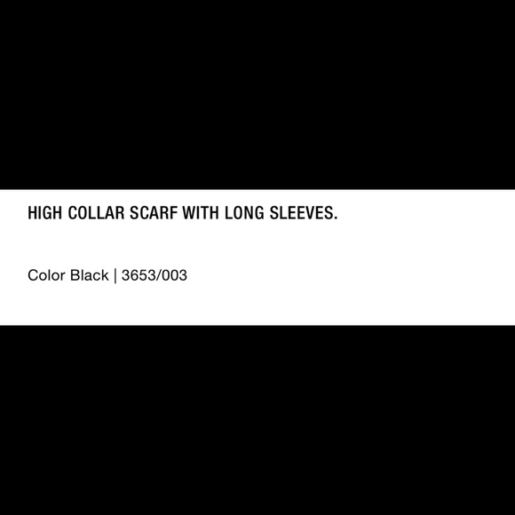 Zara black cable knit sleeve scarf sweater Nwt - Picture 3 of 4